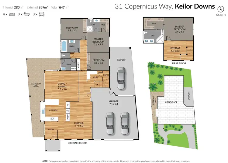 Floorplan of Homely house listing, 31 Copernicus Way, Keilor Downs VIC 3038