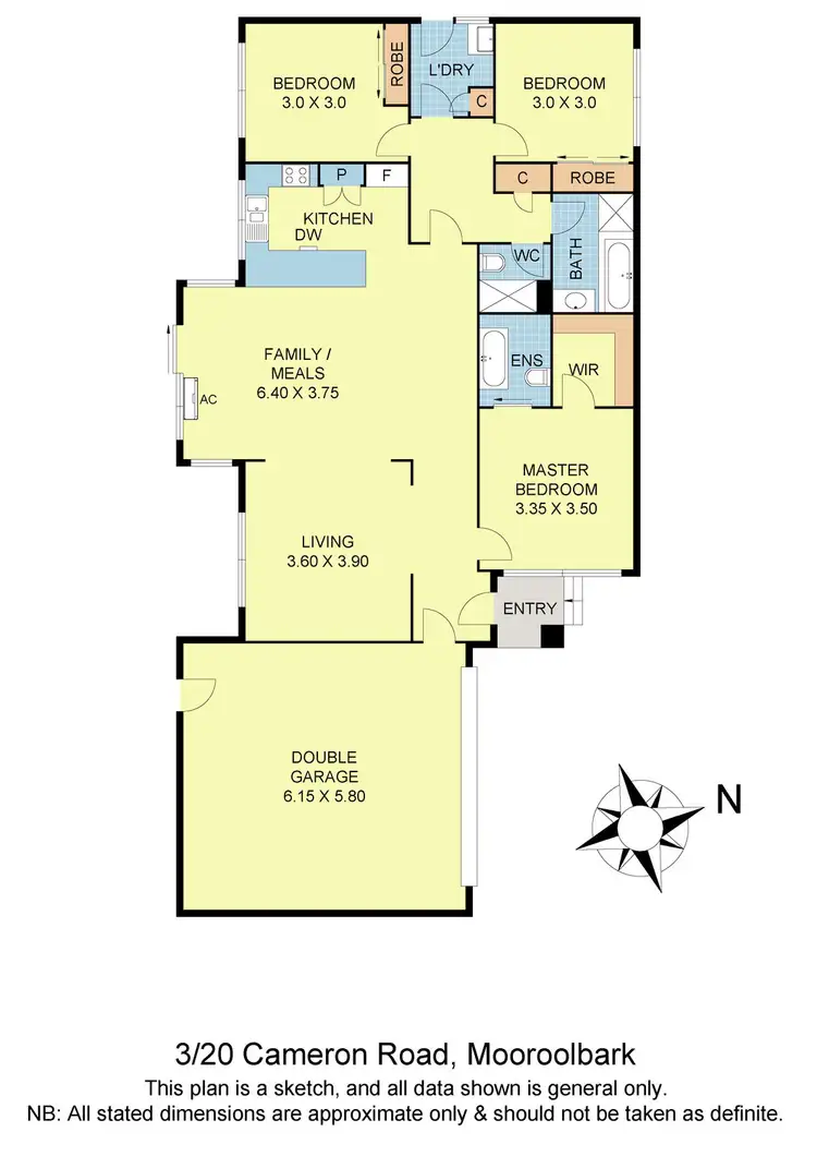 Floorplan of Homely unit listing, 3/20 Cameron Road, Croydon VIC 3136