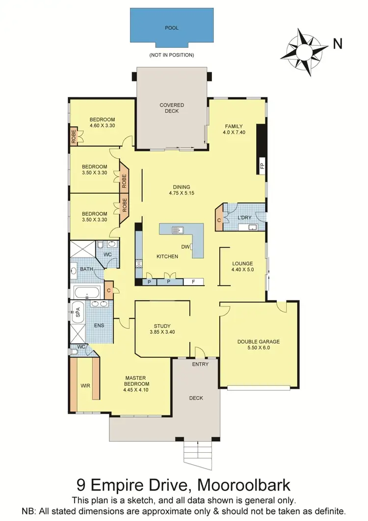 Floorplan of Homely house listing, 9 Empire Drive, Mooroolbark VIC 3138