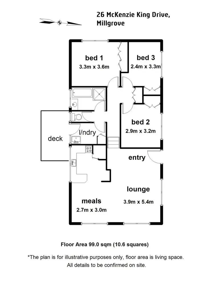 Floorplan of Homely house listing, 26 McKenzie King Drive, Millgrove VIC 3799