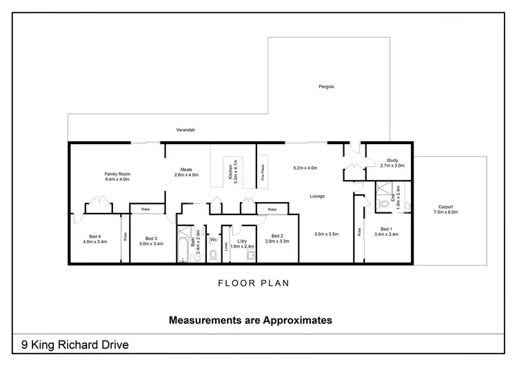 Floorplan of Homely house listing, 9 King Richard Drive, Shepparton VIC 3630