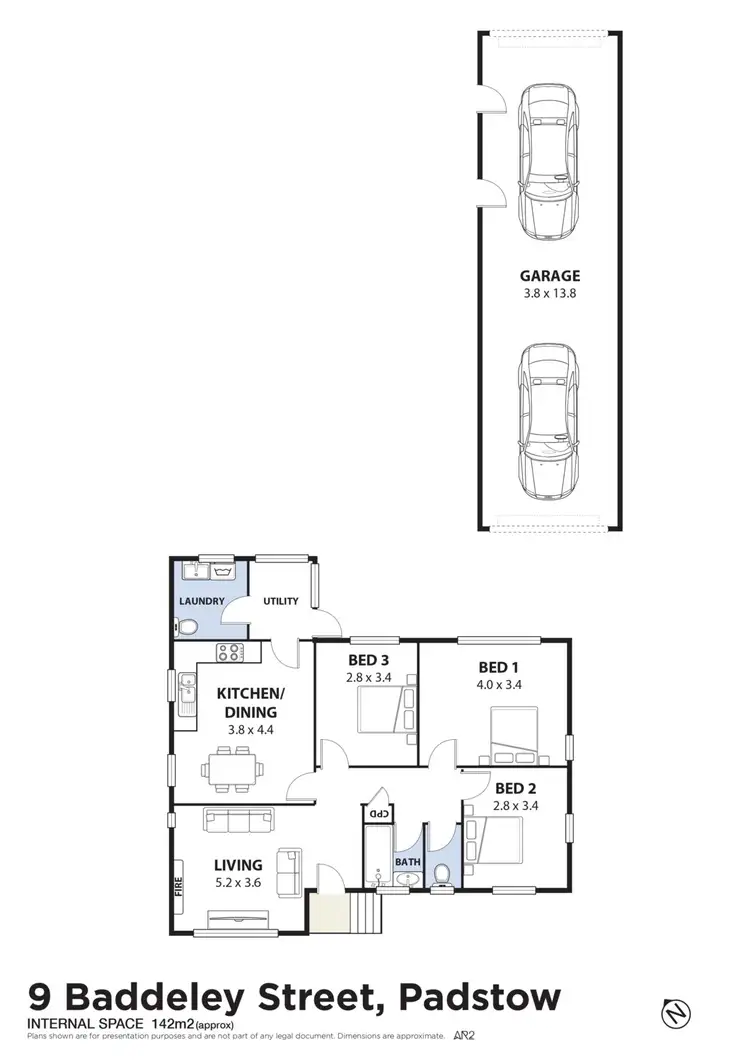 Floorplan of Homely house listing, 9 Baddeley Street, Padstow NSW 2211