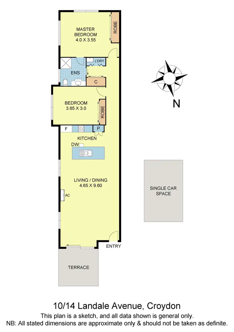 Floorplan of Homely apartment listing, 10/14 Landale Avenue, Croydon VIC 3136