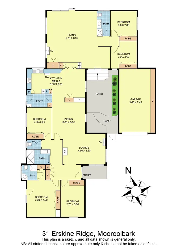 Floorplan of Homely house listing, 31 Erskine Ridge, Mooroolbark VIC 3138