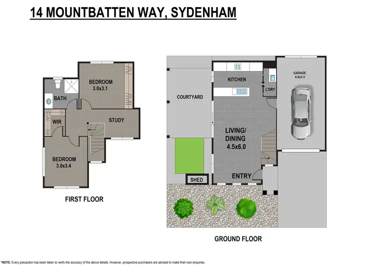 Floorplan of Homely townhouse listing, 14 Mountbatten Way, Sydenham VIC 3037