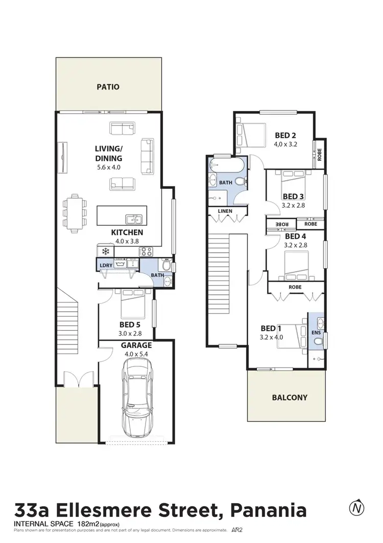 Floorplan of Homely semi-detached listing, 33A Ellesmere Street, Panania NSW 2213