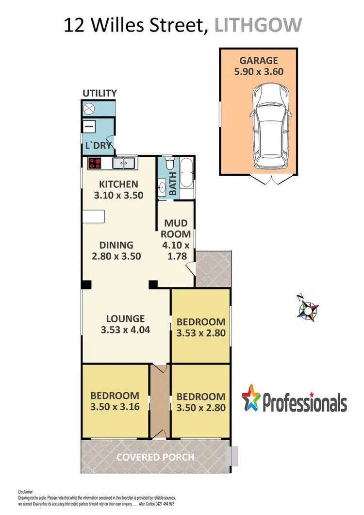 Floorplan of Homely house listing, 12 Willes Street, Lithgow NSW 2790