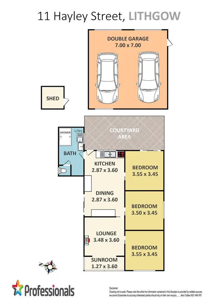 Floorplan of Homely house listing, 11 Hayley Street, Lithgow NSW 2790