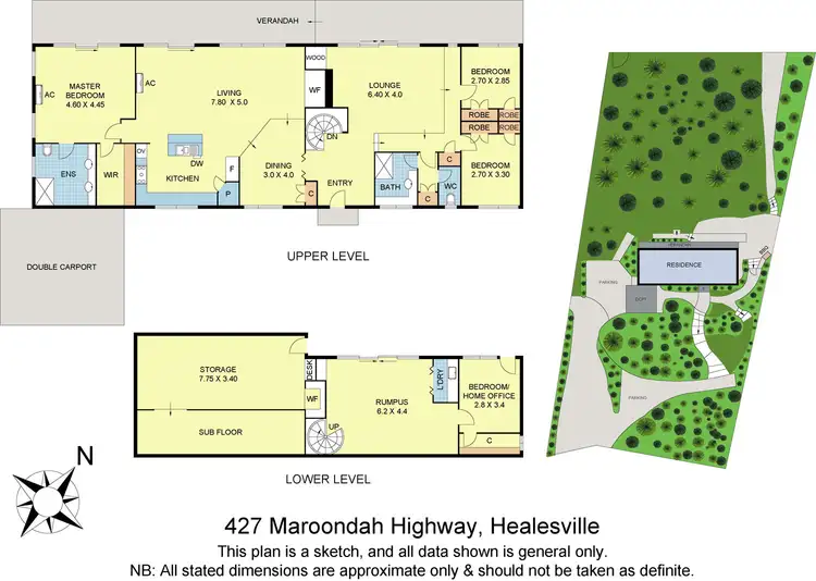 Floorplan of Homely house listing, 427 Maroondah Highway, Healesville VIC 3777