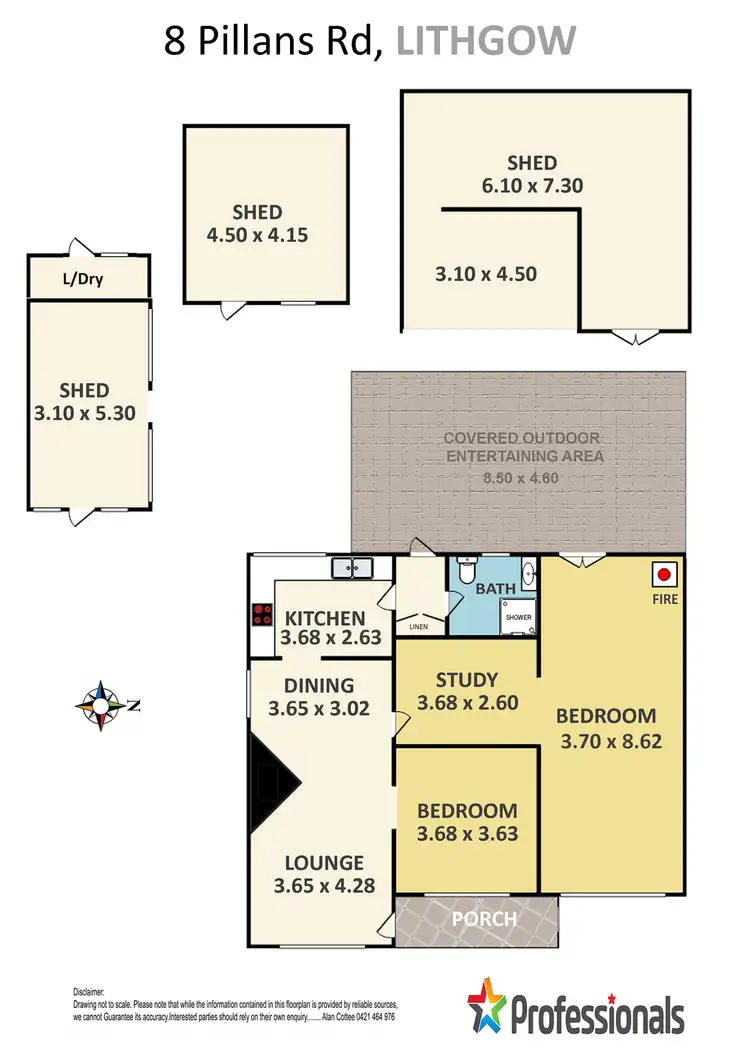 Floorplan of Homely house listing, 8 Pillans Road, Lithgow NSW 2790
