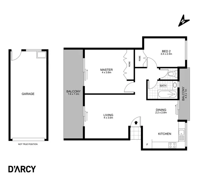 Floorplan of Homely unit listing, 2/16 Devoy Street, Ashgrove QLD 4060