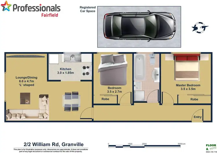 Floorplan of Homely apartment listing, 2/2 William Street, Granville NSW 2142