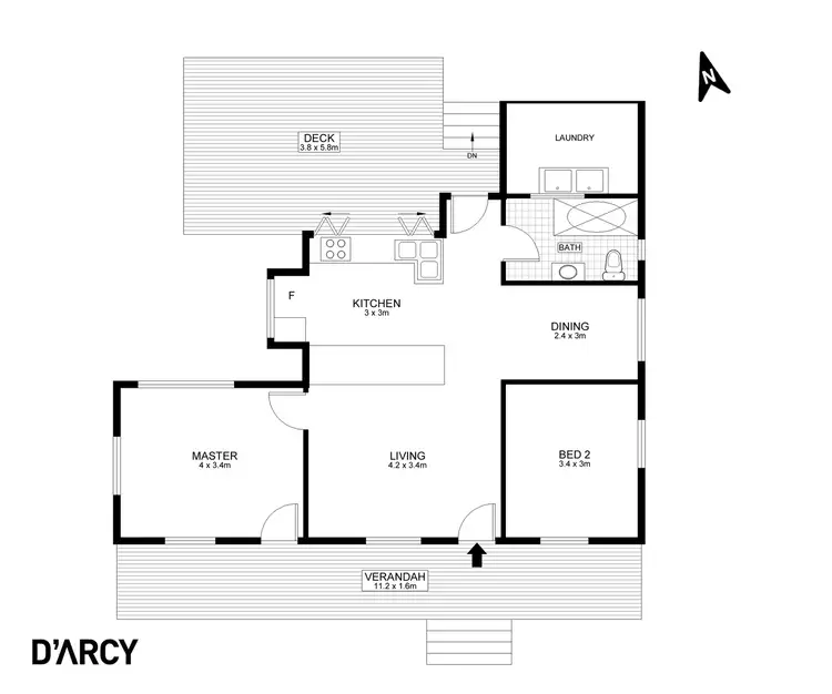Floorplan of Homely house listing, 15 Claremont Street, Red Hill QLD 4059