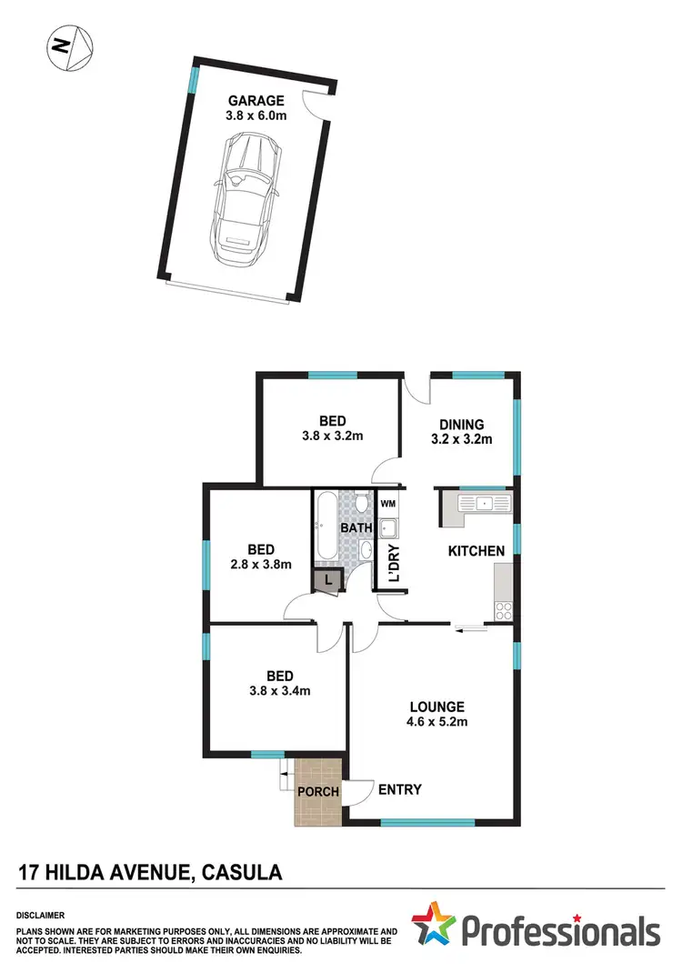 Floorplan of Homely house listing, 17 Hilda Avenue, Casula NSW 2170