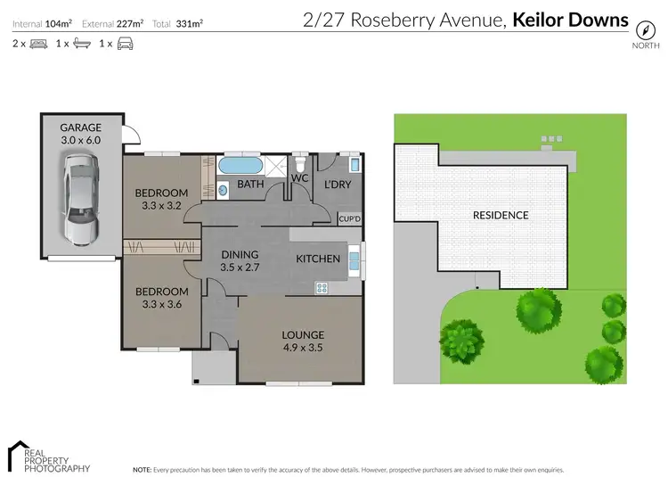 Floorplan of Homely unit listing, 2/27 Roseberry Avenue, Keilor Downs VIC 3038