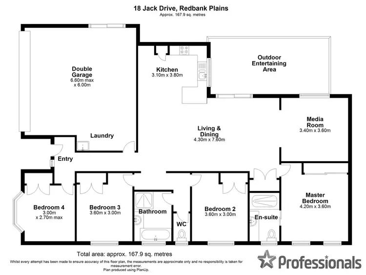 Floorplan of Homely house listing, 18 Jack Drive, Redbank Plains QLD 4301