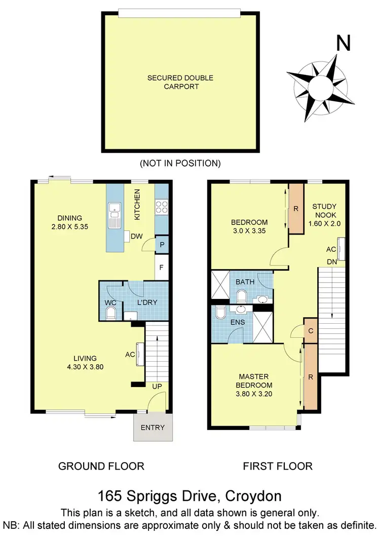 Floorplan of Homely house listing, 165 Spriggs Drive, Croydon VIC 3136