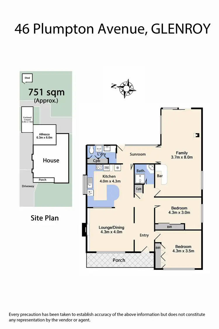 Floorplan of Homely house listing, 46 Plumpton Avenue, Glenroy VIC 3046