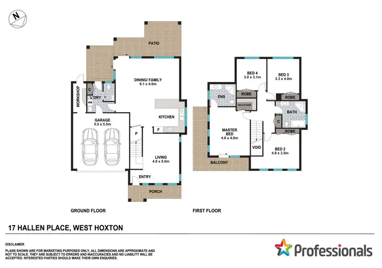 Floorplan of Homely house listing, 17 Hallen Place, West Hoxton NSW 2171