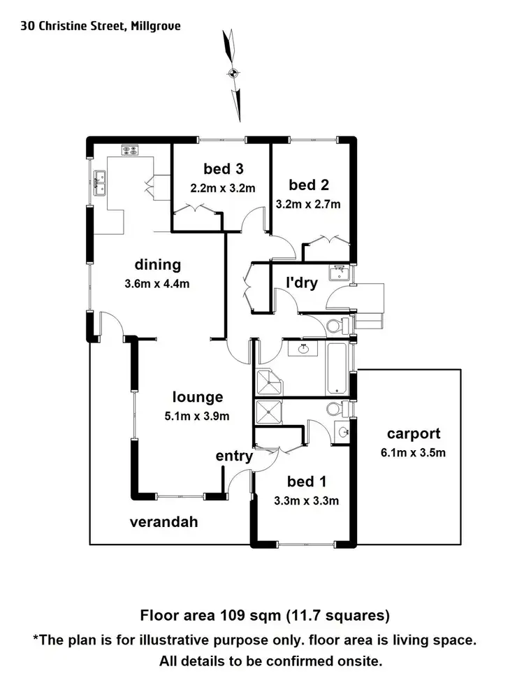 Floorplan of Homely house listing, 30 Christine Street, Millgrove VIC 3799