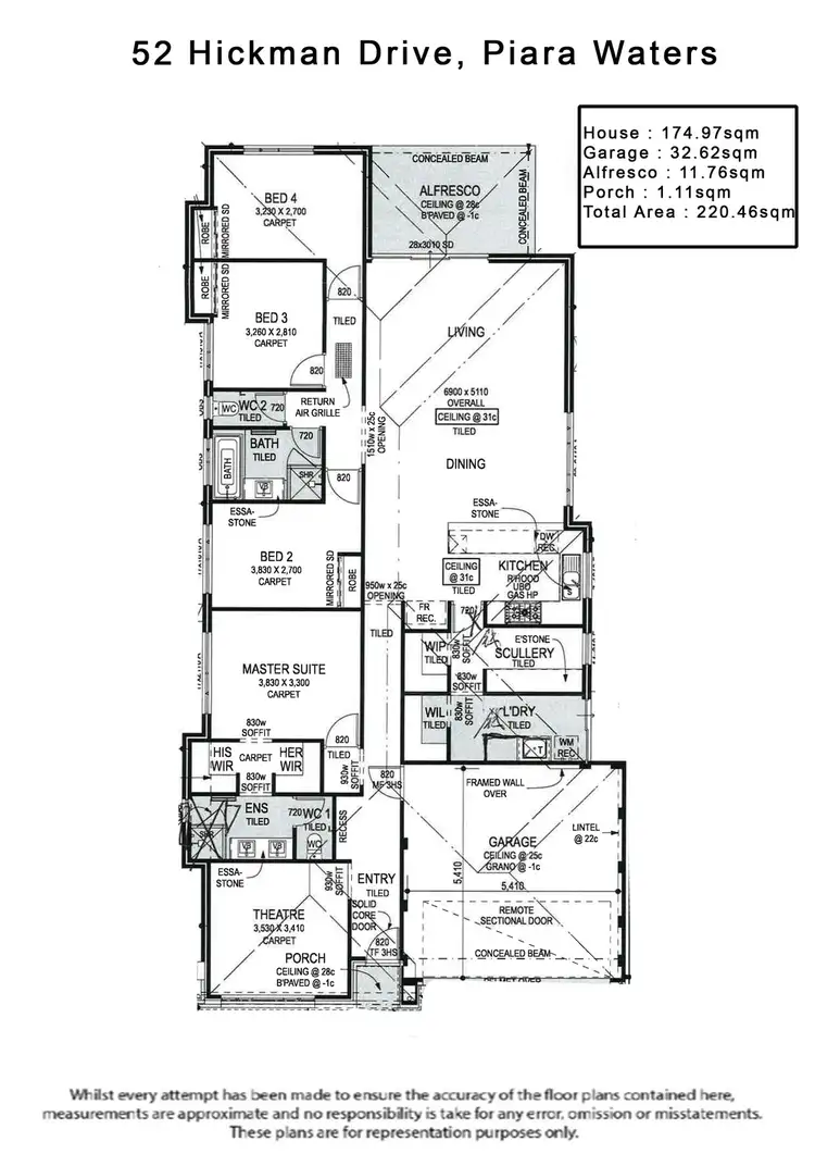 Floorplan of Homely house listing, Lot 1706/52 Hickman Drive, Piara Waters WA 6112