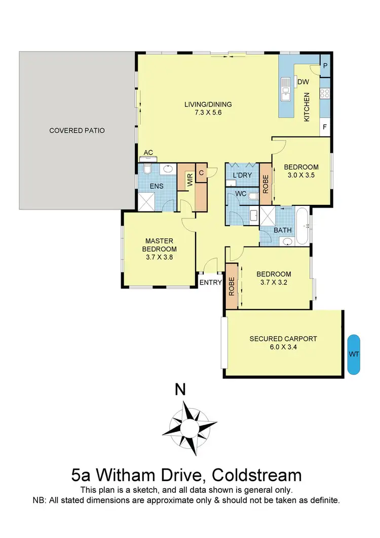 Floorplan of Homely house listing, 5a Witham Drive, Coldstream VIC 3770