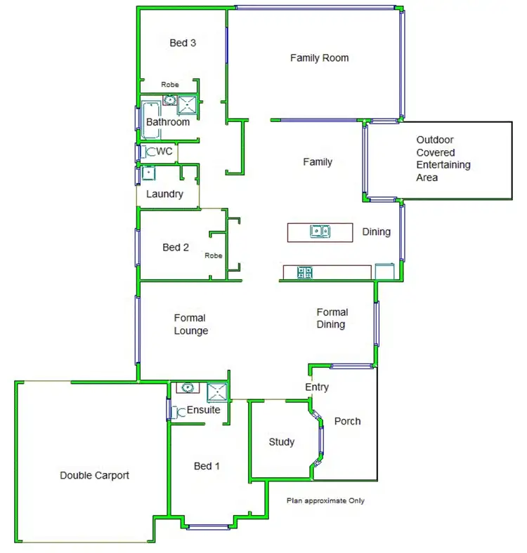 Floorplan of Homely house listing, 3 Cowan Court, Kialla VIC 3631