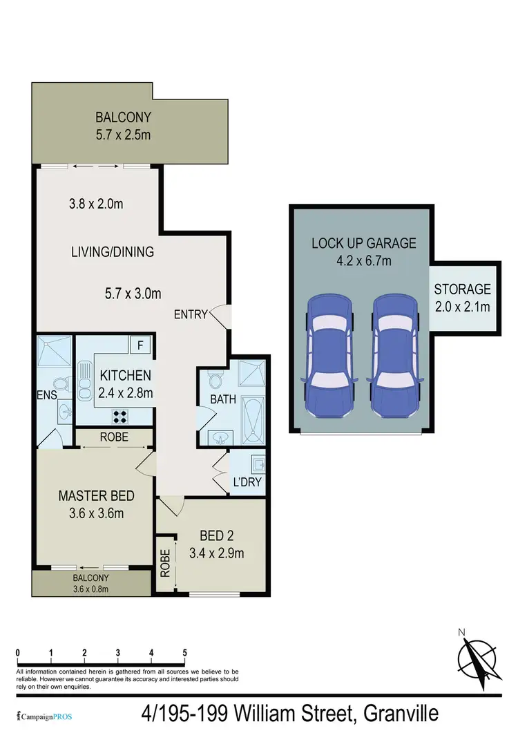 Floorplan of Homely apartment listing, 4/195-197 William Street, Granville NSW 2142