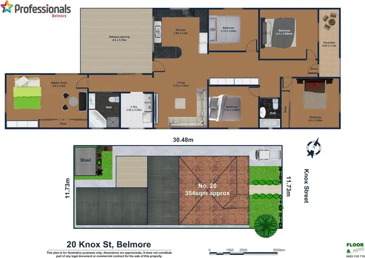 Floorplan of Homely house listing, 20 Knox Street, Belmore NSW 2192