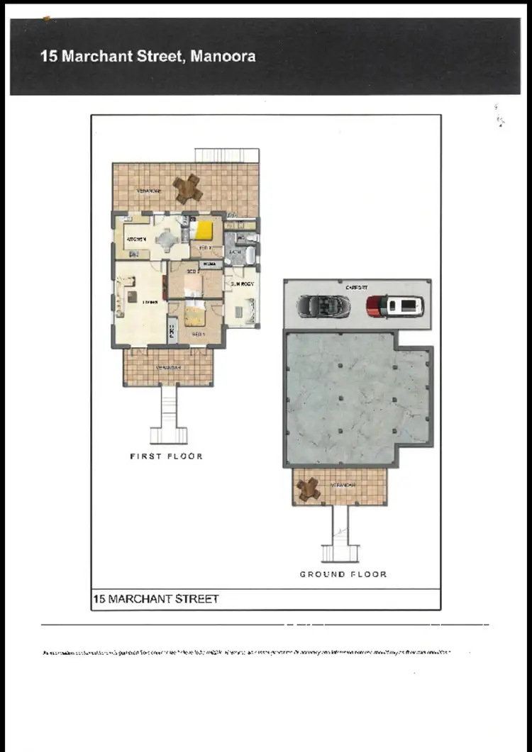Floorplan of Homely house listing, 15 Marchant Street, Manoora QLD 4870
