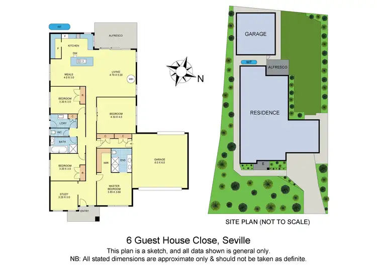 Floorplan of Homely house listing, 6 Guest House Close, Seville VIC 3139