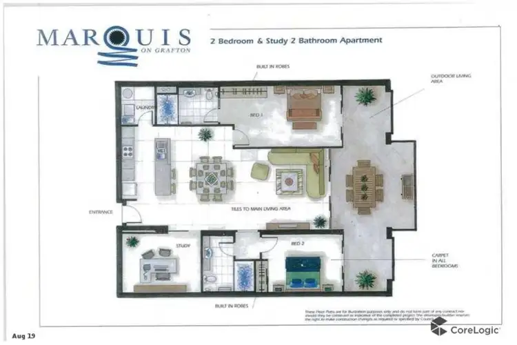 Floorplan of Homely apartment listing, 803/123-131 Grafton Street, Cairns City QLD 4870