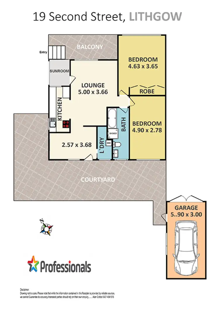 Floorplan of Homely house listing, 19 Second Street, Lithgow NSW 2790