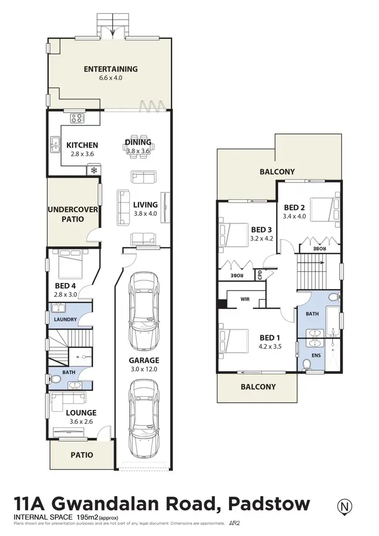 Floorplan of Homely semi-detached listing, 11A Gwandalan Road, Padstow NSW 2211