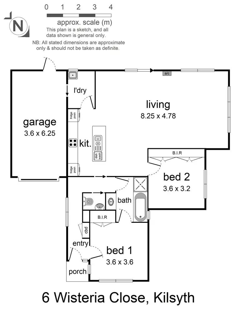 Floorplan of Homely house listing, 6 Wisteria Close, Kilsyth VIC 3137