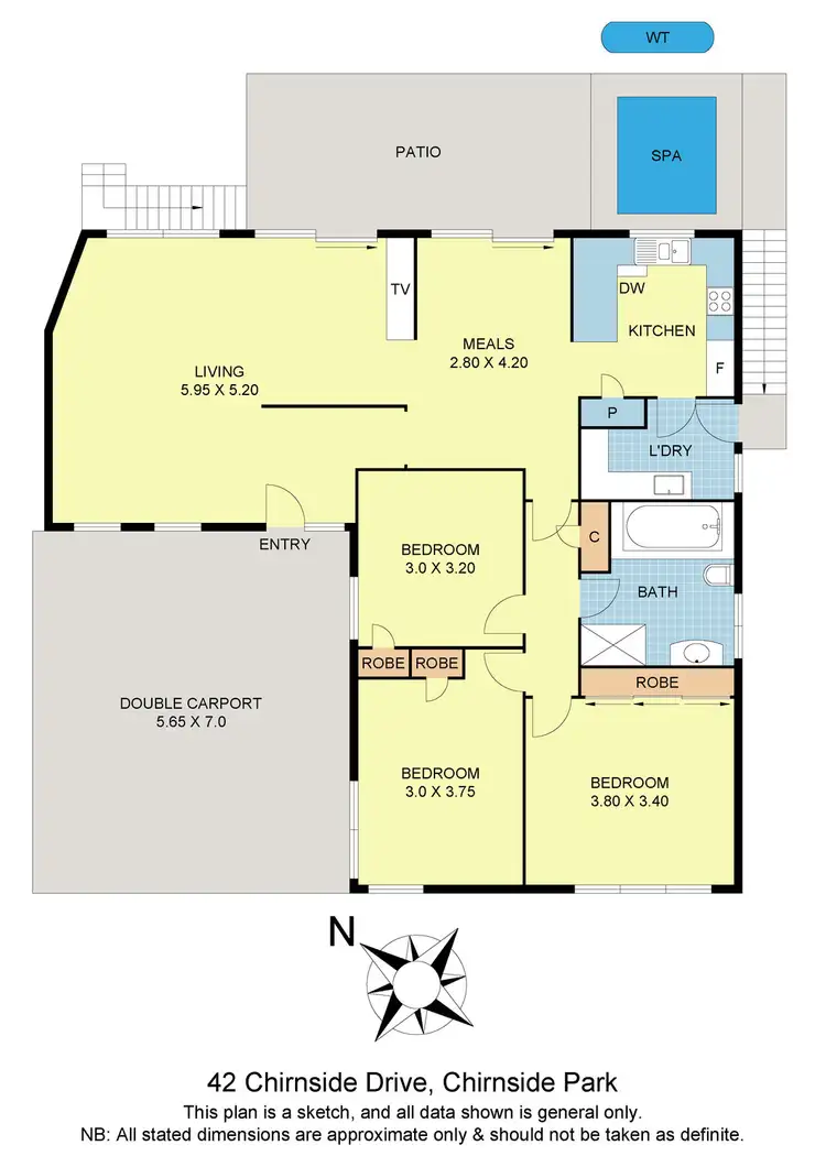 Floorplan of Homely house listing, 42 Chirnside Drive, Chirnside Park VIC 3116