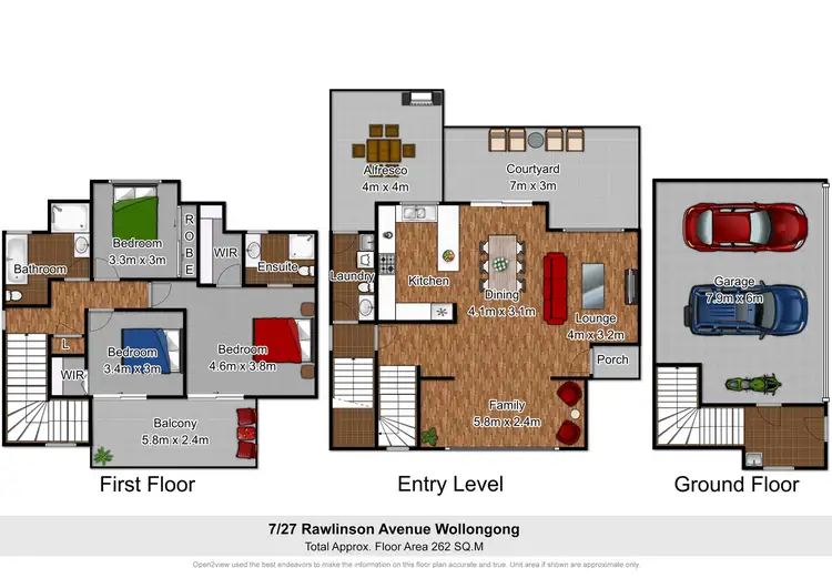 Floorplan of Homely townhouse listing, 7/27 Rawlinson Avenue, Wollongong NSW 2500
