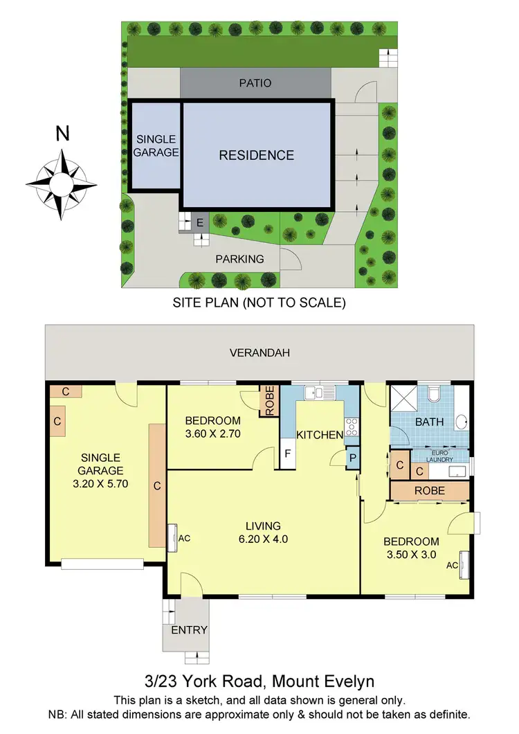 Floorplan of Homely unit listing, 3/23 York Road, Mount Evelyn VIC 3796