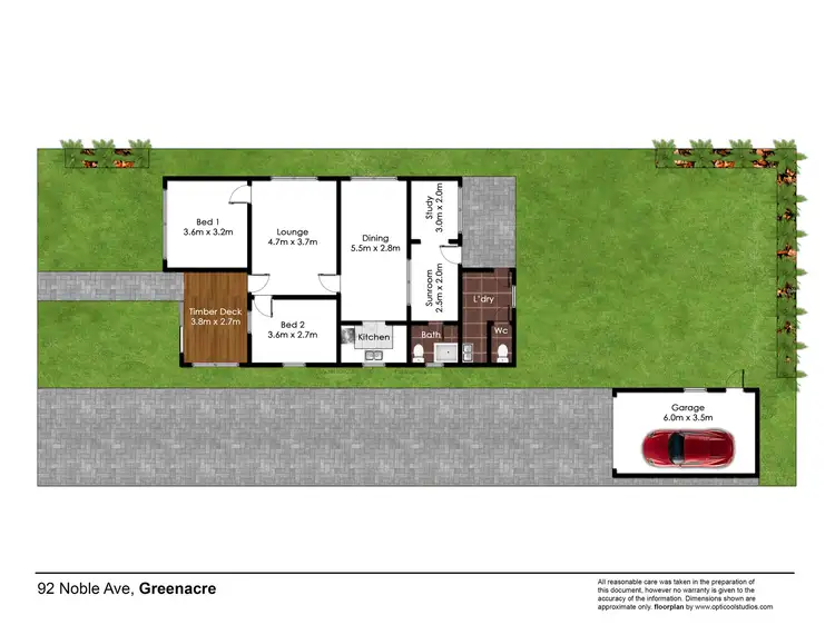 Floorplan of Homely house listing, 92 Noble Avenue, Greenacre NSW 2190