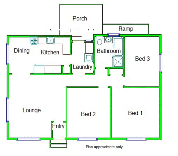 Floorplan of Homely house listing, 30 Anderson Street, Mooroopna VIC 3629