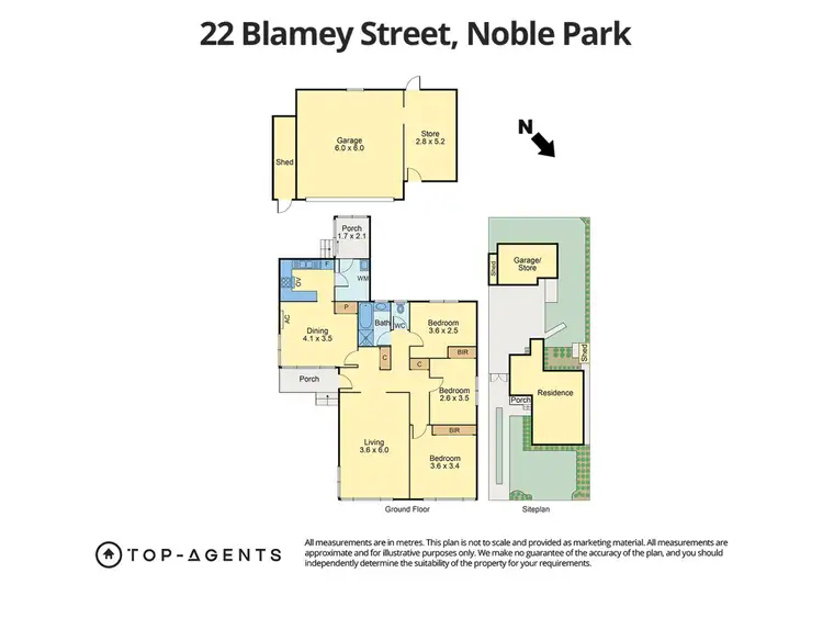Floorplan of Homely house listing, 24 Blamey Street, Noble Park VIC 3174
