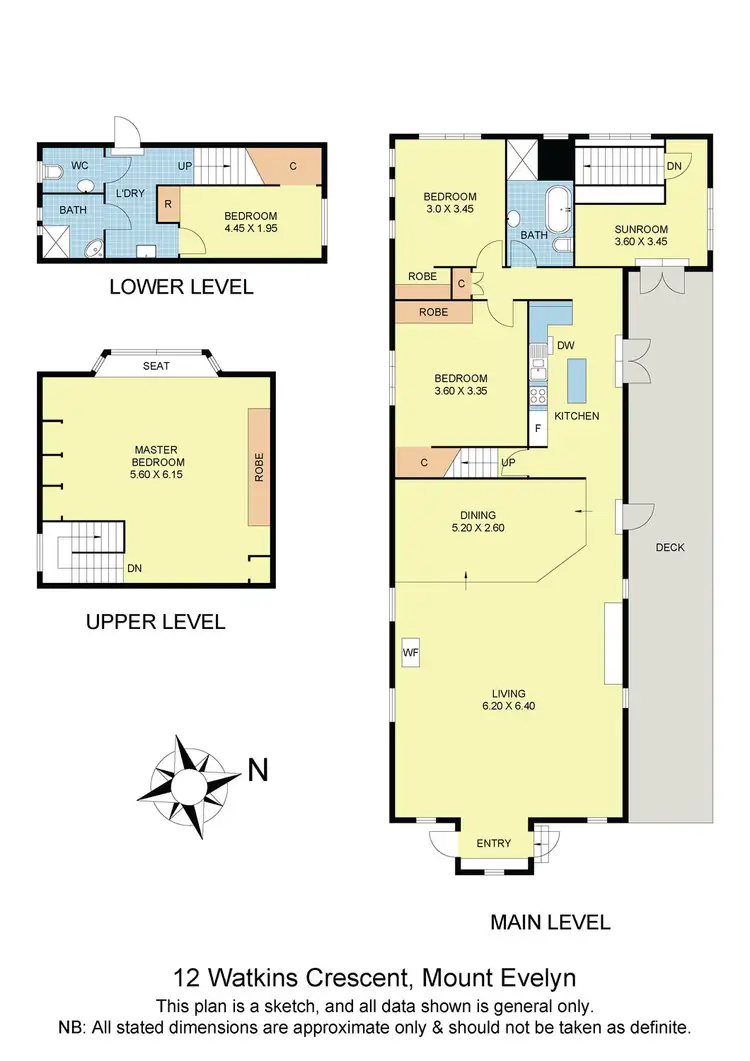 Floorplan of Homely house listing, 12 Watkins Crescent, Mount Evelyn VIC 3796
