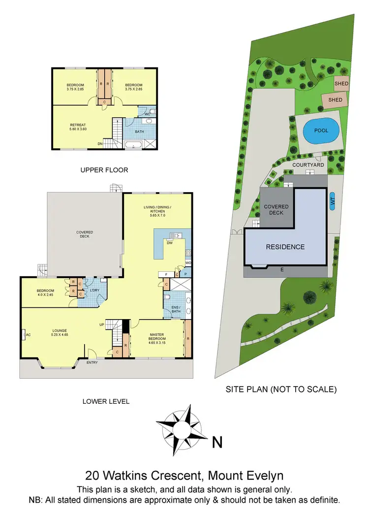 Floorplan of Homely house listing, 20 Watkins Crescent, Mount Evelyn VIC 3796