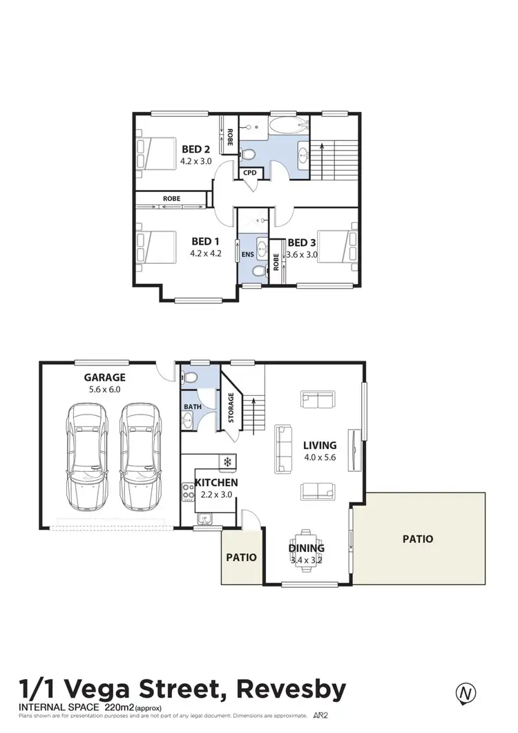 Floorplan of Homely townhouse listing, 1/1 Vega Street, Revesby NSW 2212