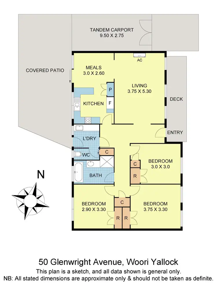 Floorplan of Homely house listing, 50 Glenwright Avenue, Woori Yallock VIC 3139