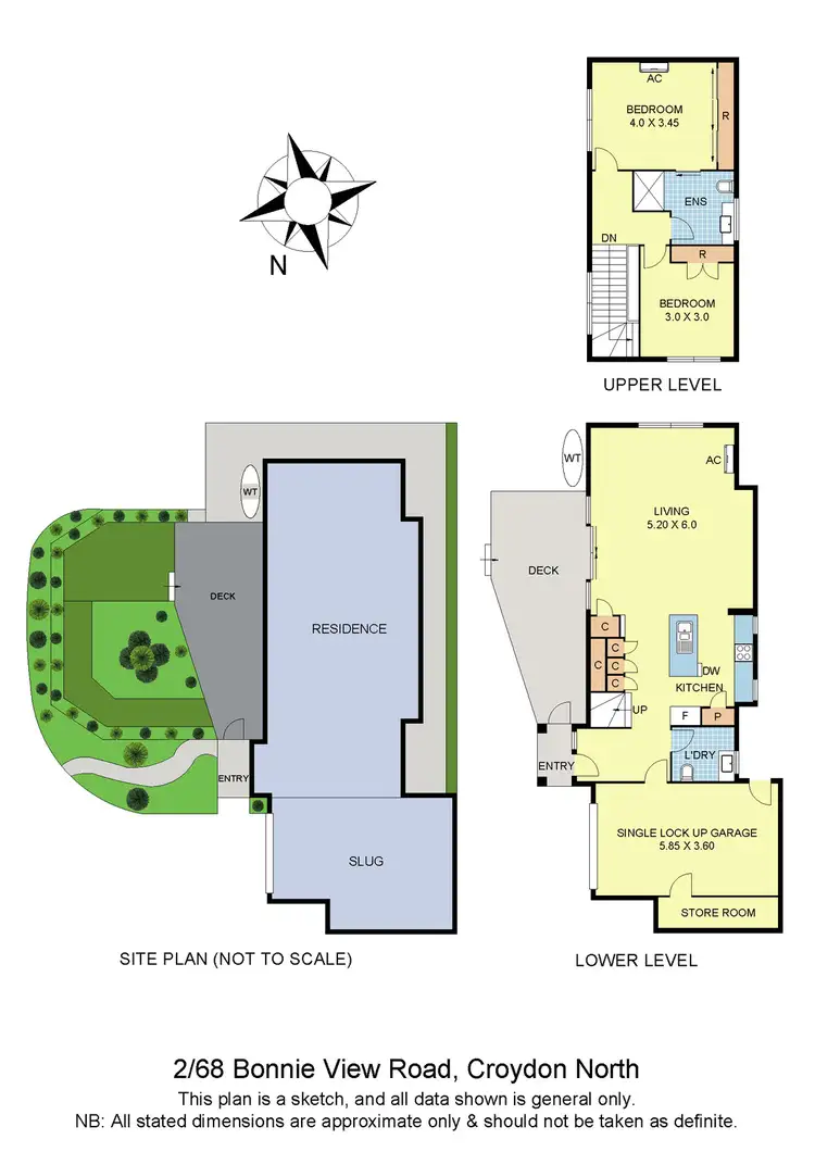 Floorplan of Homely townhouse listing, 2/68 Bonnie View Road, Croydon North VIC 3136