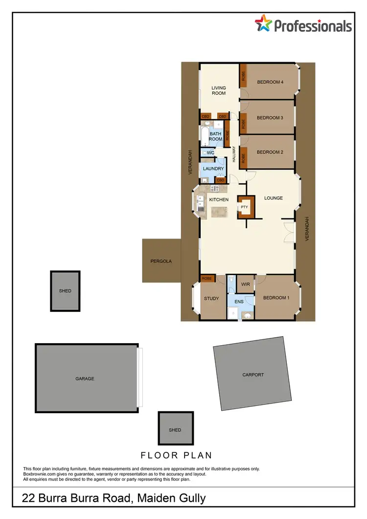 Floorplan of Homely house listing, 22 Burra Burra Road, Maiden Gully VIC 3551