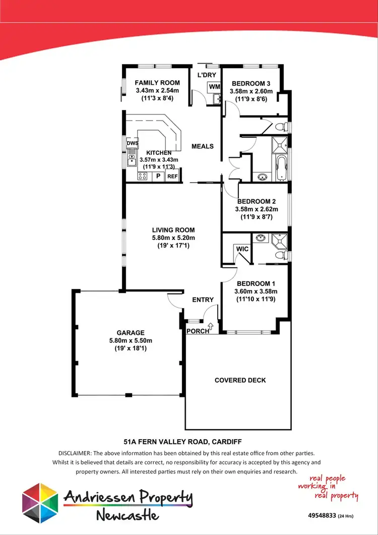 Floorplan of Homely house listing, 51a Fern Valley Road, Cardiff NSW 2285