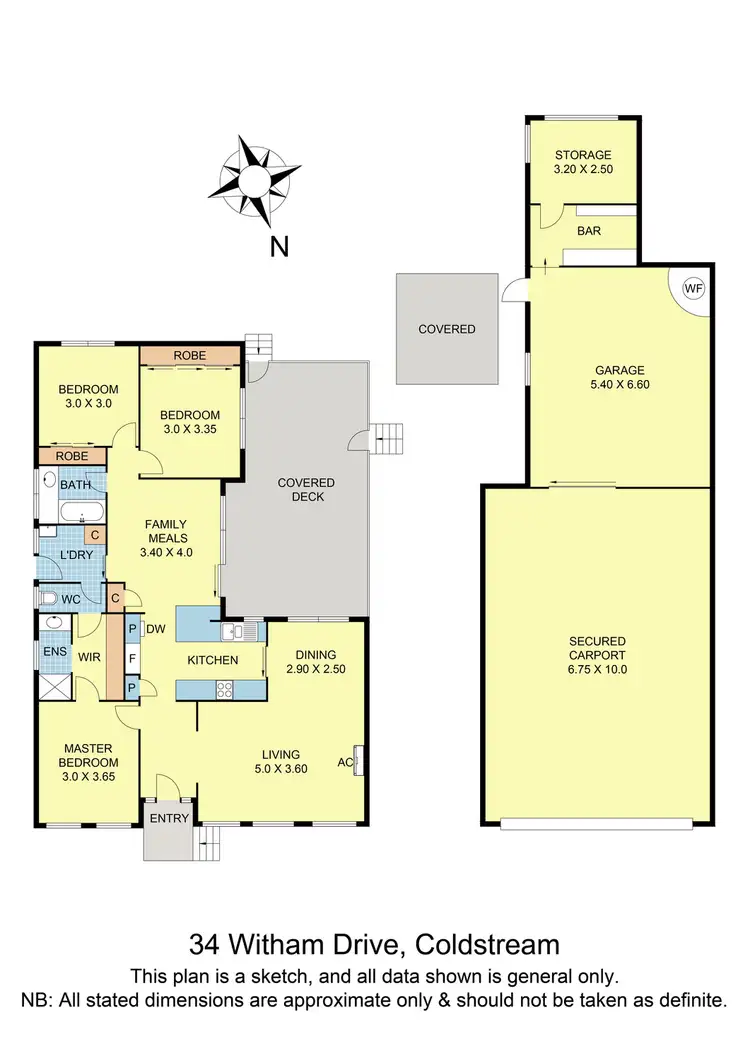 Floorplan of Homely house listing, 34 Witham Drive, Coldstream VIC 3770