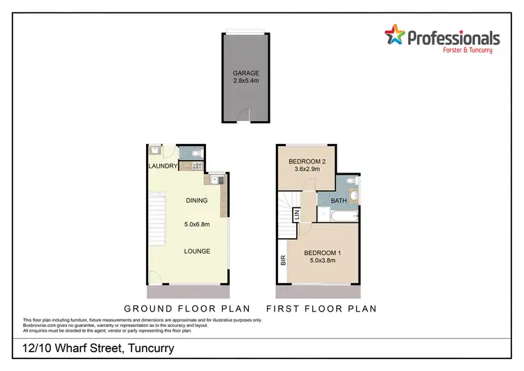 Floorplan of Homely unit listing, 12/10-12 Wharf Street, Tuncurry NSW 2428